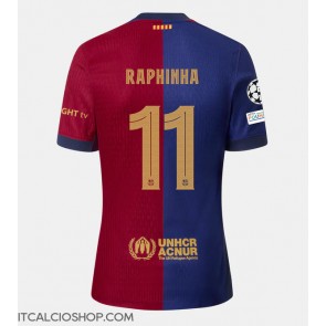 Barcelona Raphinha Belloli #11 Prima Maglia 2024-25 Manica Corta
